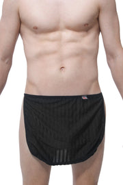 Pagne Mesh Stripes Noir