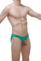 Crotchless Bikini Satin Green