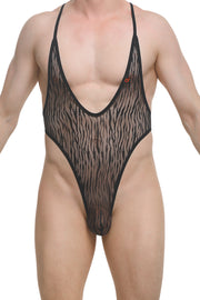 Bodythong Causson Lace Savane Black