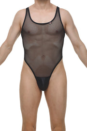 Bodythong Pencran Mesh Black