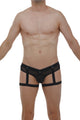 Jockthong Garter Net Black w/ Ring