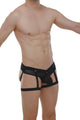 Jockthong Garter Net Black w/ Ring