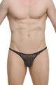 Thong Plellis Lace Savane Black