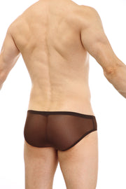 Brief Double Pouch Net Chocolate