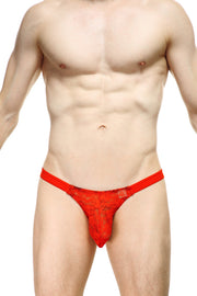 Tanga Encaje Prat Rojo